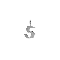 's' Silver Alphabet Pendant: a sterling silver alphabet pendant with the letter 'S' in lowercase.