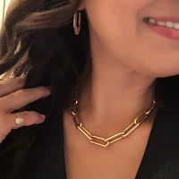 close up of a woman wearing the Eternity Choker